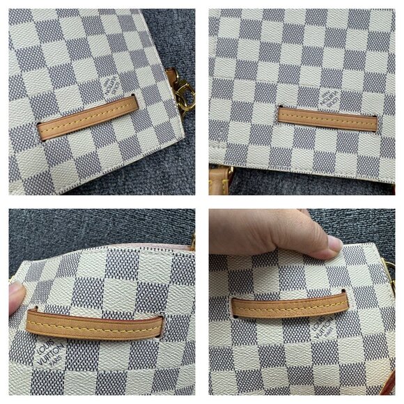 Louis Vuitton Girolata White Damier Azur Canvas Satchel Bag fbcco1325-102125 - Picture 6 of 16